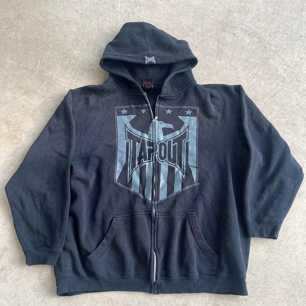Y2K 2000s MMA Tapout Zip Up Hoodie size XL